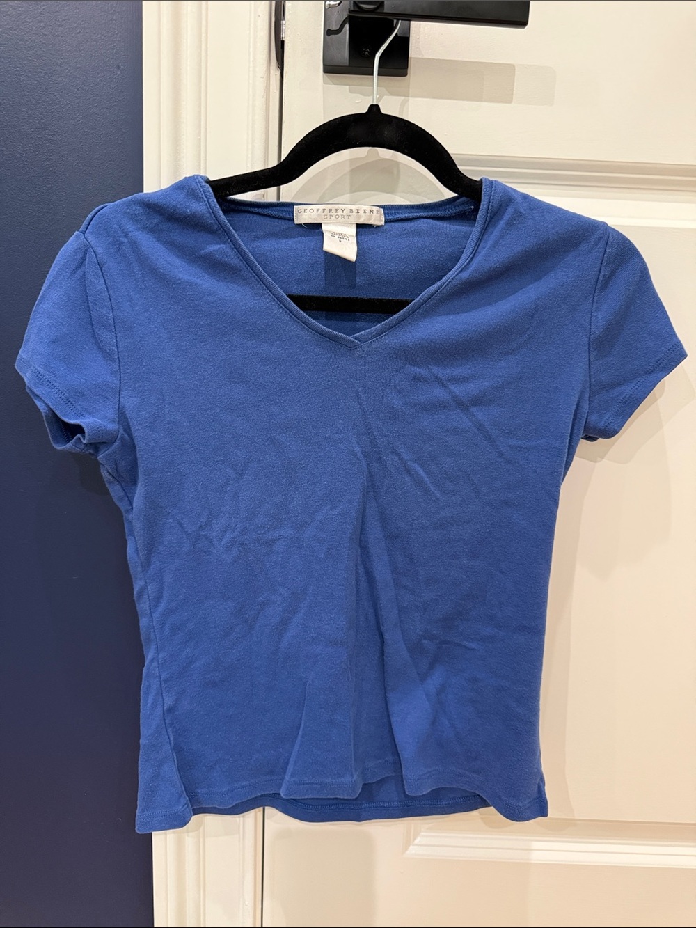 Geoffrey Beene Royal Blue V-Neck Short Sleeve Tee